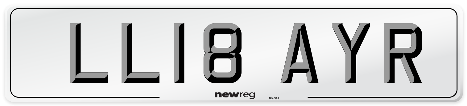 LL18 AYR Number Plate from New Reg